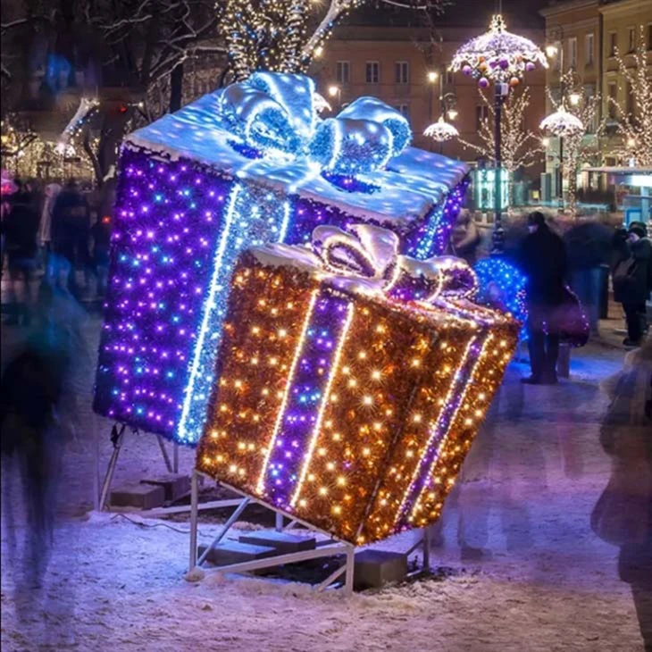 christmas gift box lights